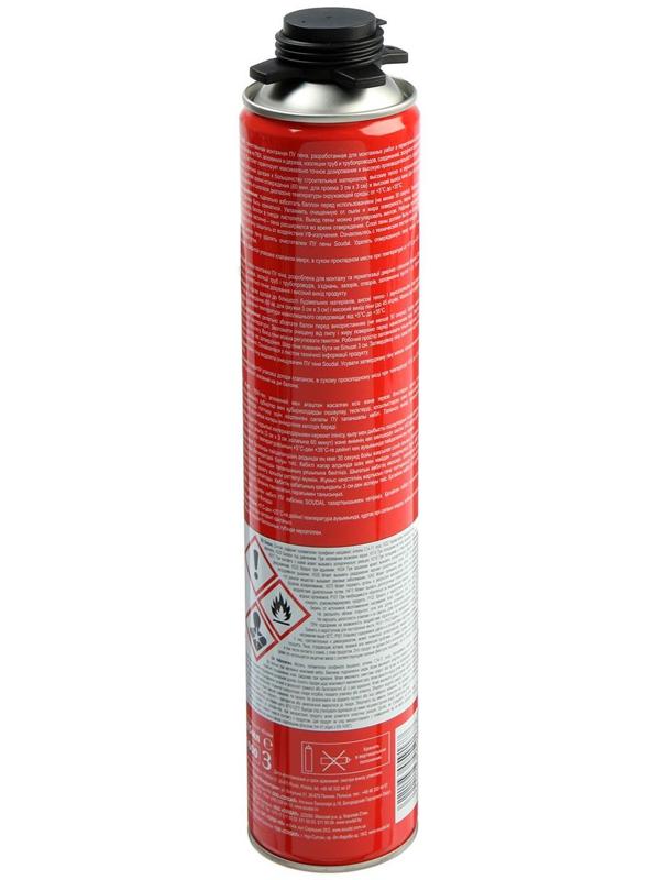 Пена монтажная Soudal Profil, пистолетная, летняя, до 40 л, 625 мл