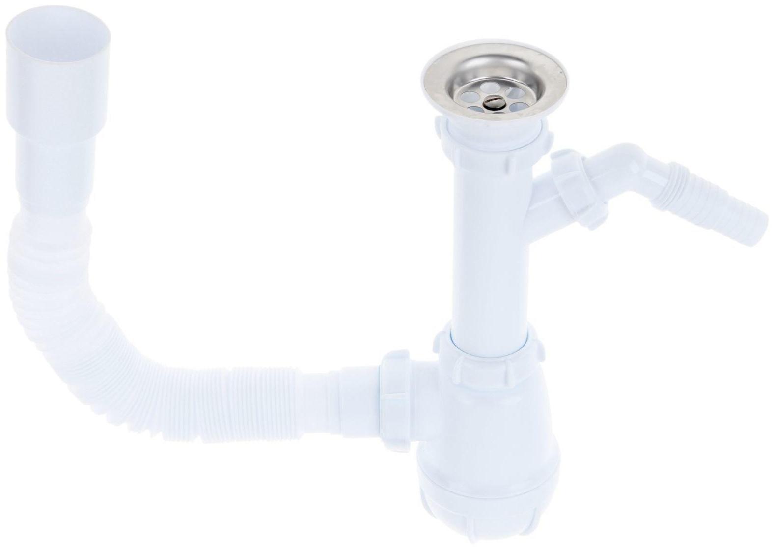 Сифон с отводом для стиральной машины Aquant, 1 1/2