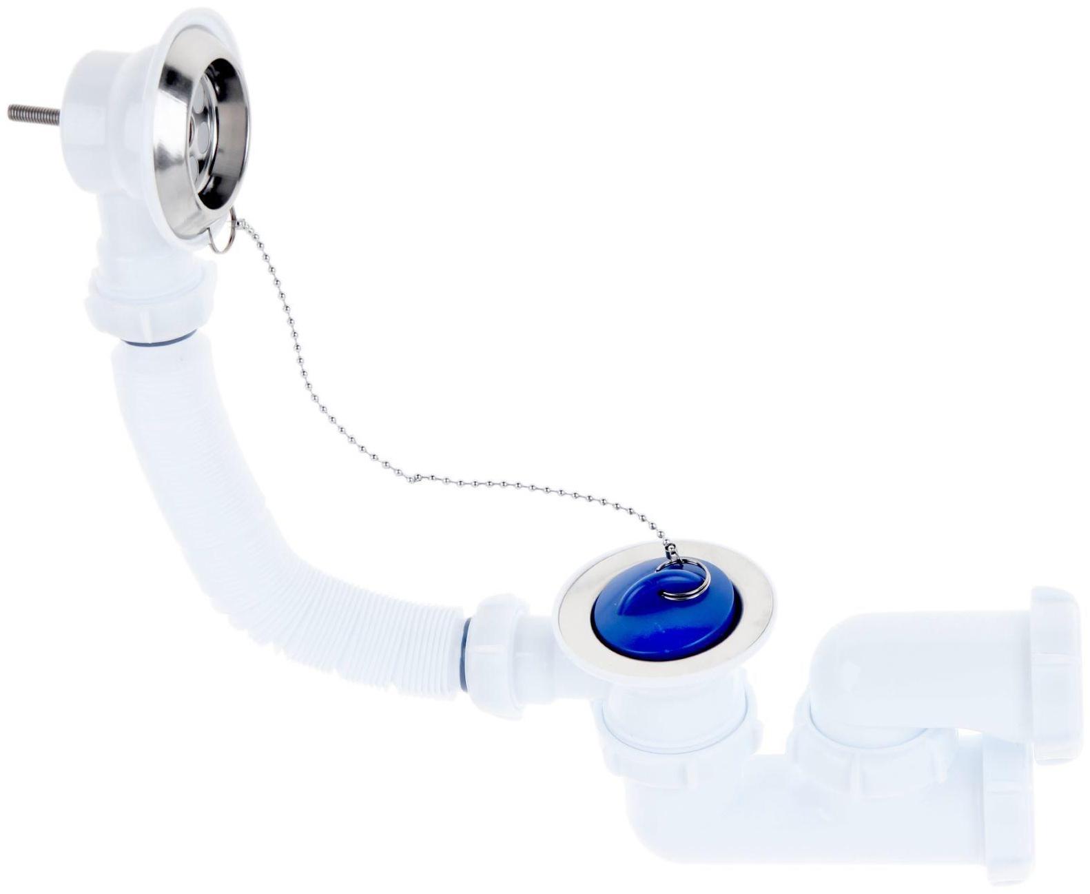 Сифон для ванны Aquant, с выпуском и переливом