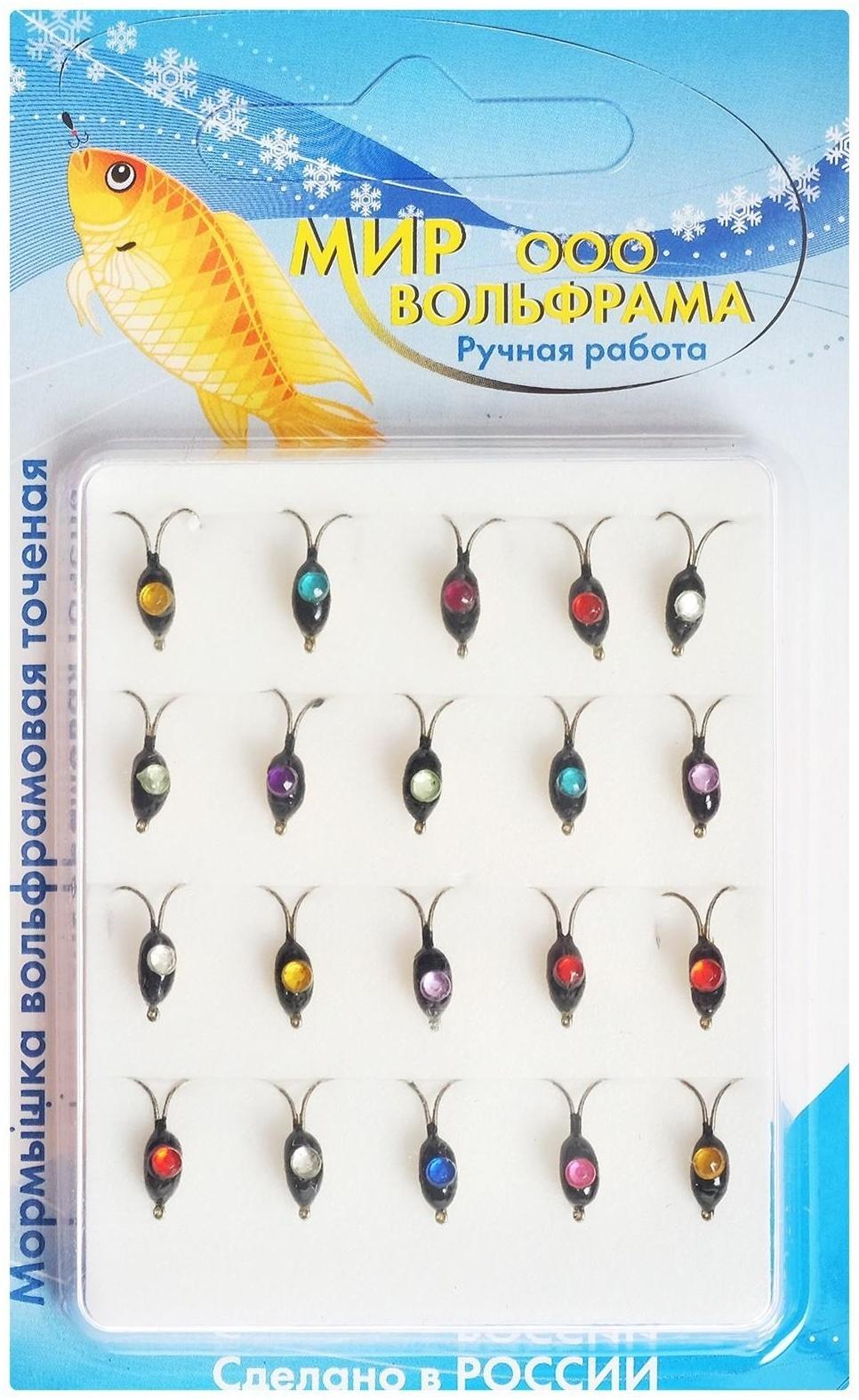 Мормышка «Мир вольфрама», коза с коронкой со стразой, d-3 мм