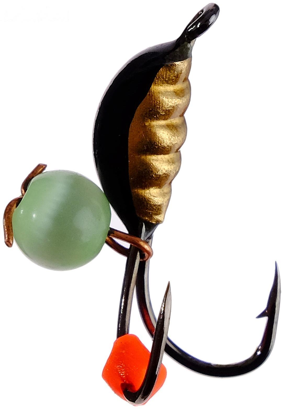 Мормышка «Мир вольфрама», коза с коронкой с кошачьим глазом, d-3 мм