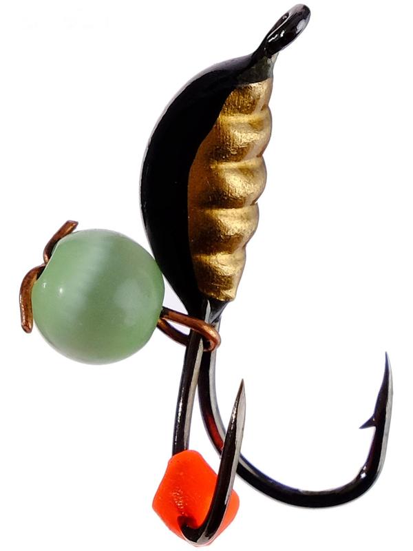 Мормышка «Мир вольфрама», коза с коронкой с кошачьим глазом, d-3 мм