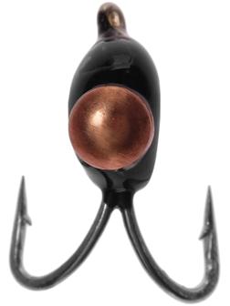 Мормышка «Мир вольфрама», коза с двумя коронками, латунь/медь, d-3 мм