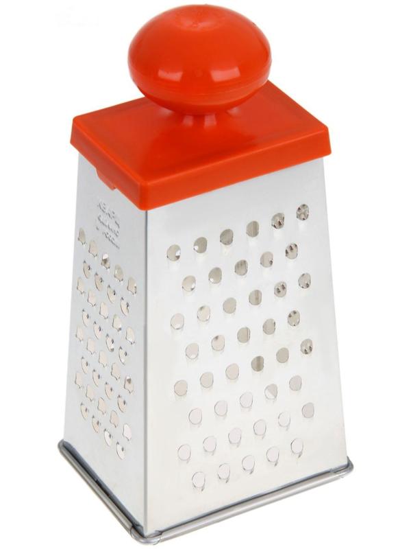 Тёрка «Комфорт», 4 грани, с круглой ручкой, 11×8,5×23 см, цвет МИКС