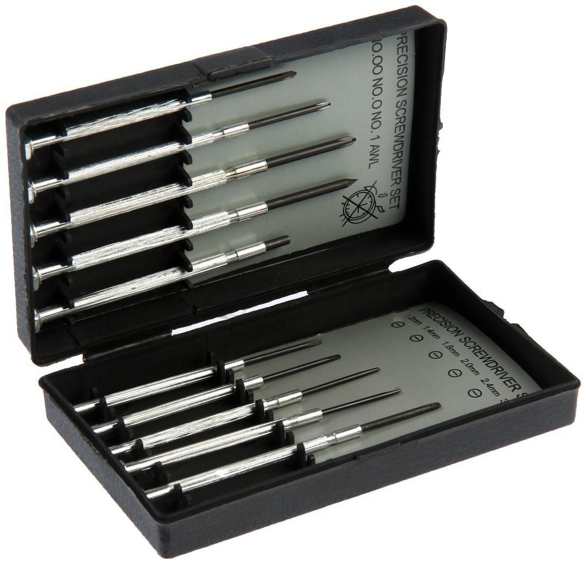 Набор отверток для точных работ ЛОМ, 11 шт.