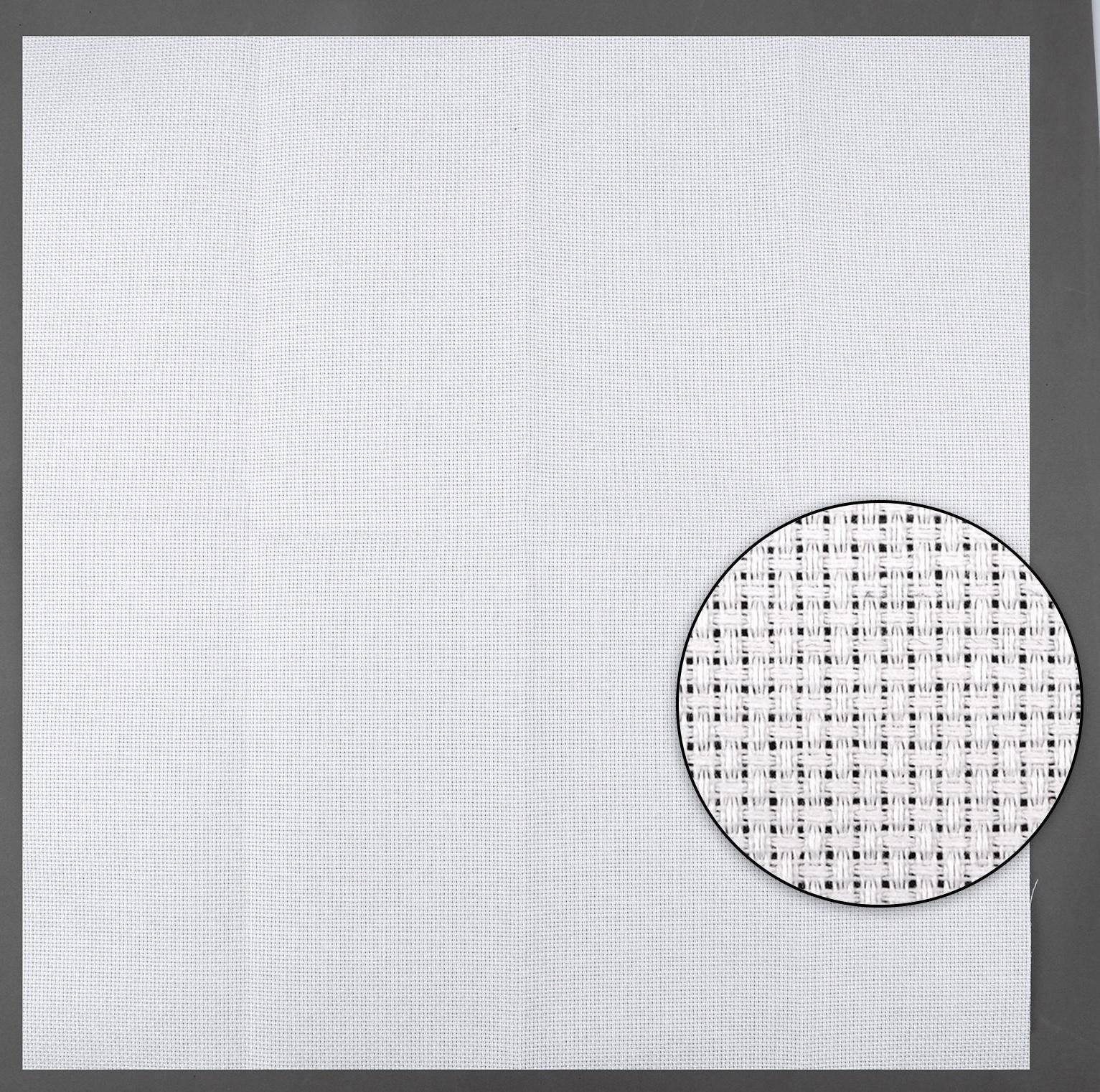 Канва для вышивания, №14, 50 × 50 см, цвет белый