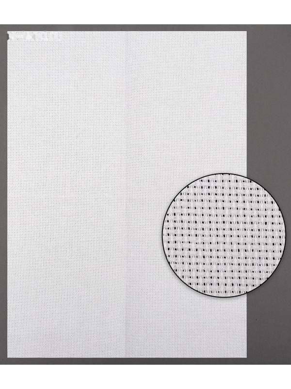 Канва для вышивания, №14, 30 × 40 см, цвет белый