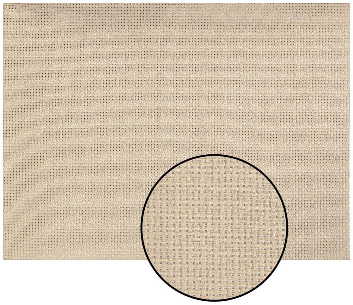 Канва для вышивания, №14, 30 × 40 см, цвет бежевый