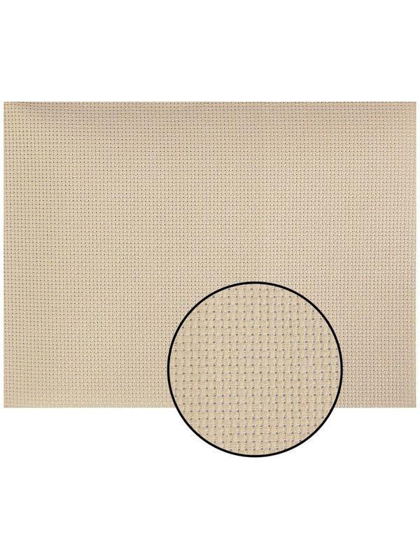 Канва для вышивания, №14, 30 × 40 см, цвет бежевый