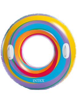 Круг для плавания «Яркие звёзды», d=91 см, от 9 лет, цвета МИКС, 59256NP INTEX