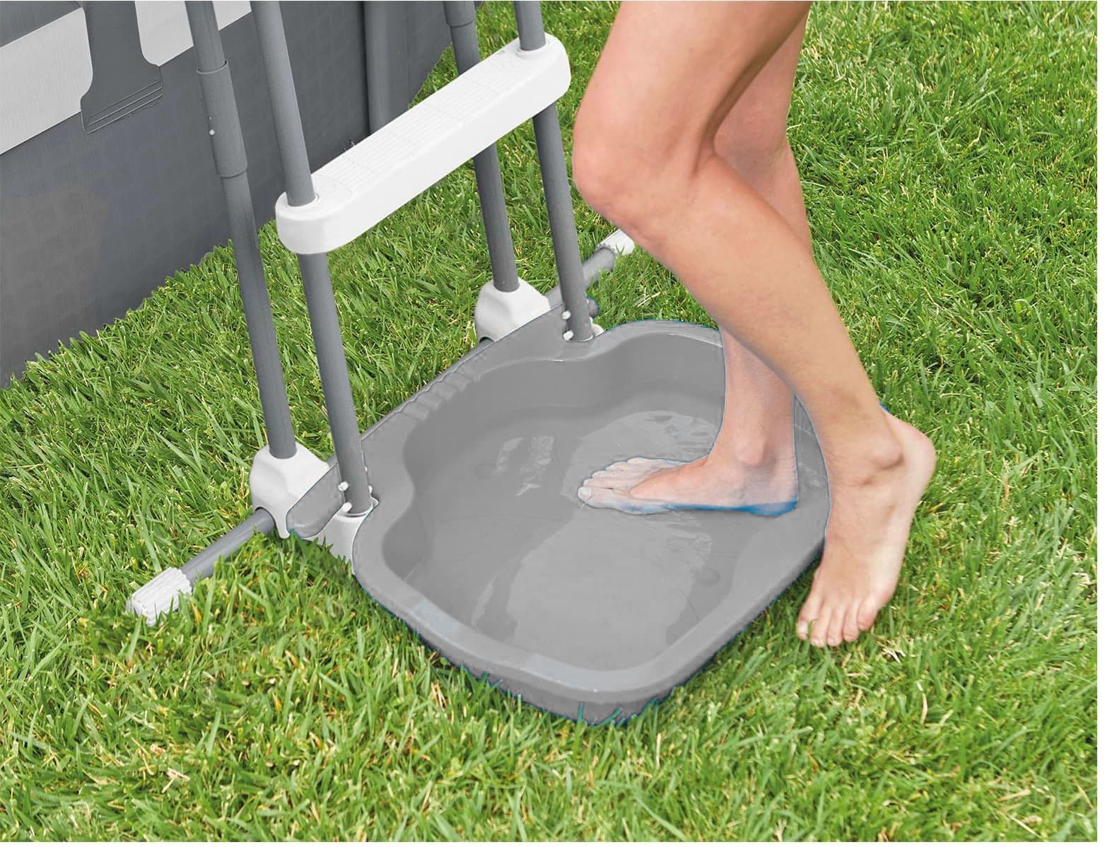 Пластиковая ванночка для ног Intex 29080, для лестниц от 91 до 132 см / 56 х 46 х 9 см.