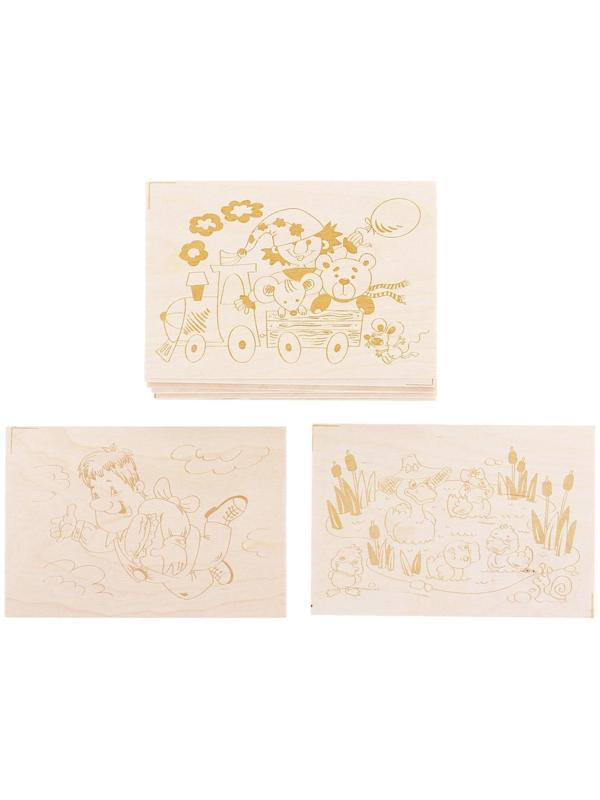 Набор досок для выжигания, 10 шт., сложность 