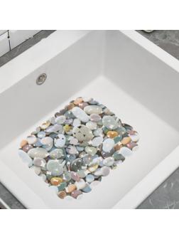 Решётка в раковину Доляна «Галька», 25×28 см