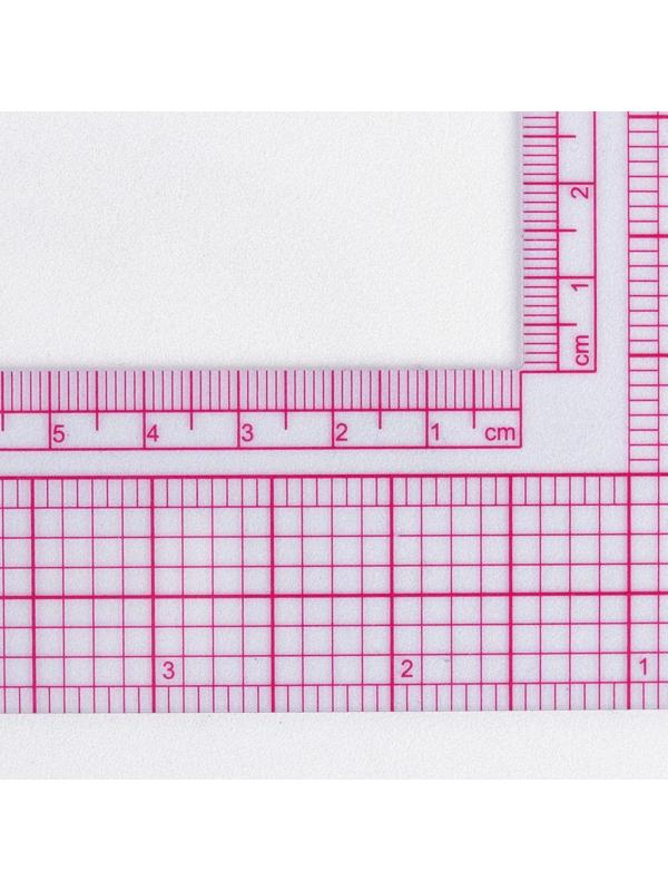 Линейка для кроя и шитья, 21,5 × 21,5 см, цвет прозрачный
