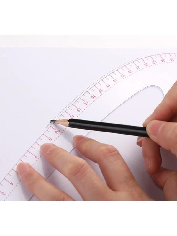 Лекало портновское метрическое «Улитка», 30 × 10,5 см, толщина 0,5 мм, цвет прозрачный