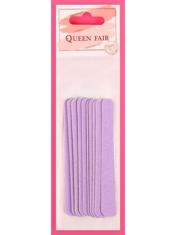 Пилки-наждаки на деревянной основе, абразивность 200/200, 10 см, 10 шт, цвет МИКС