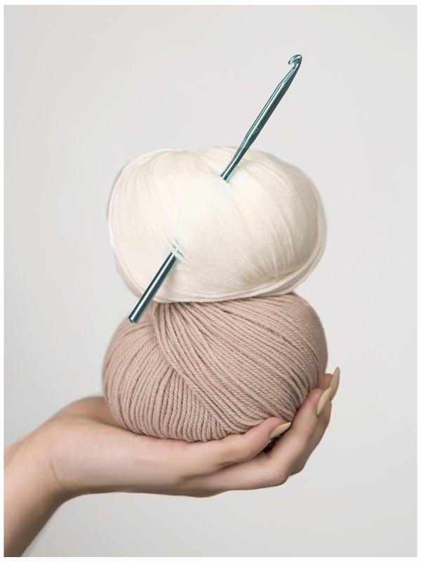 Крючок для вязания, d = 3 мм, 15 см, цвет МИКС