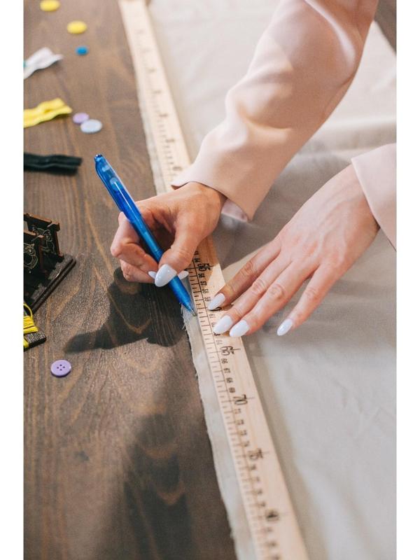 Метр деревянный, 100 см (см/дюймы)