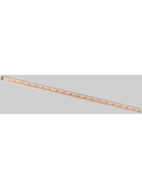 Метр деревянный, 100 см (см/дюймы)