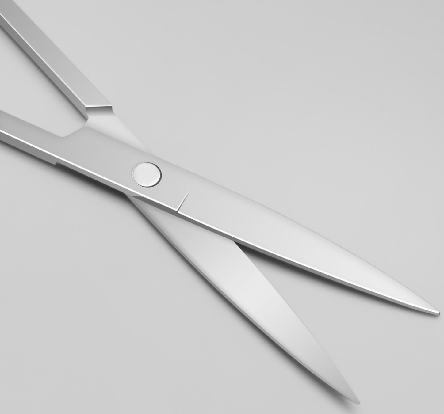 Ножницы маникюрные, прямые, широкие, 12 см, цвет серебристый