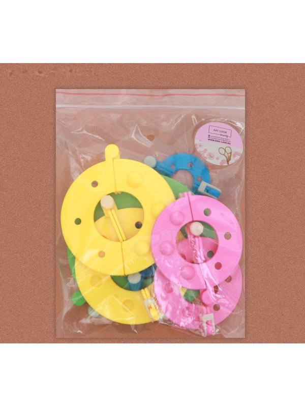 Набор приспособлений для изготовления помпонов, d = 3,5/5,5/7/9 см, 4 шт, цвет разноцветный