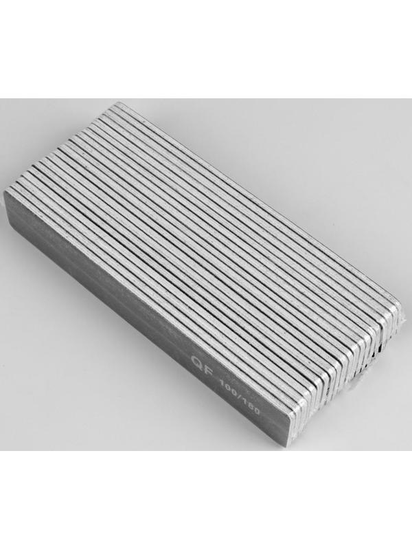 Пилка-наждак, абразивность 100/180, 18 см, фасовка 20 шт, цвет чёрный