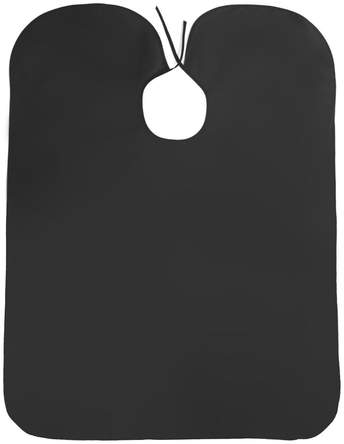 Пелерина парикмахерская, на завязках/крючках, цвет чёрный