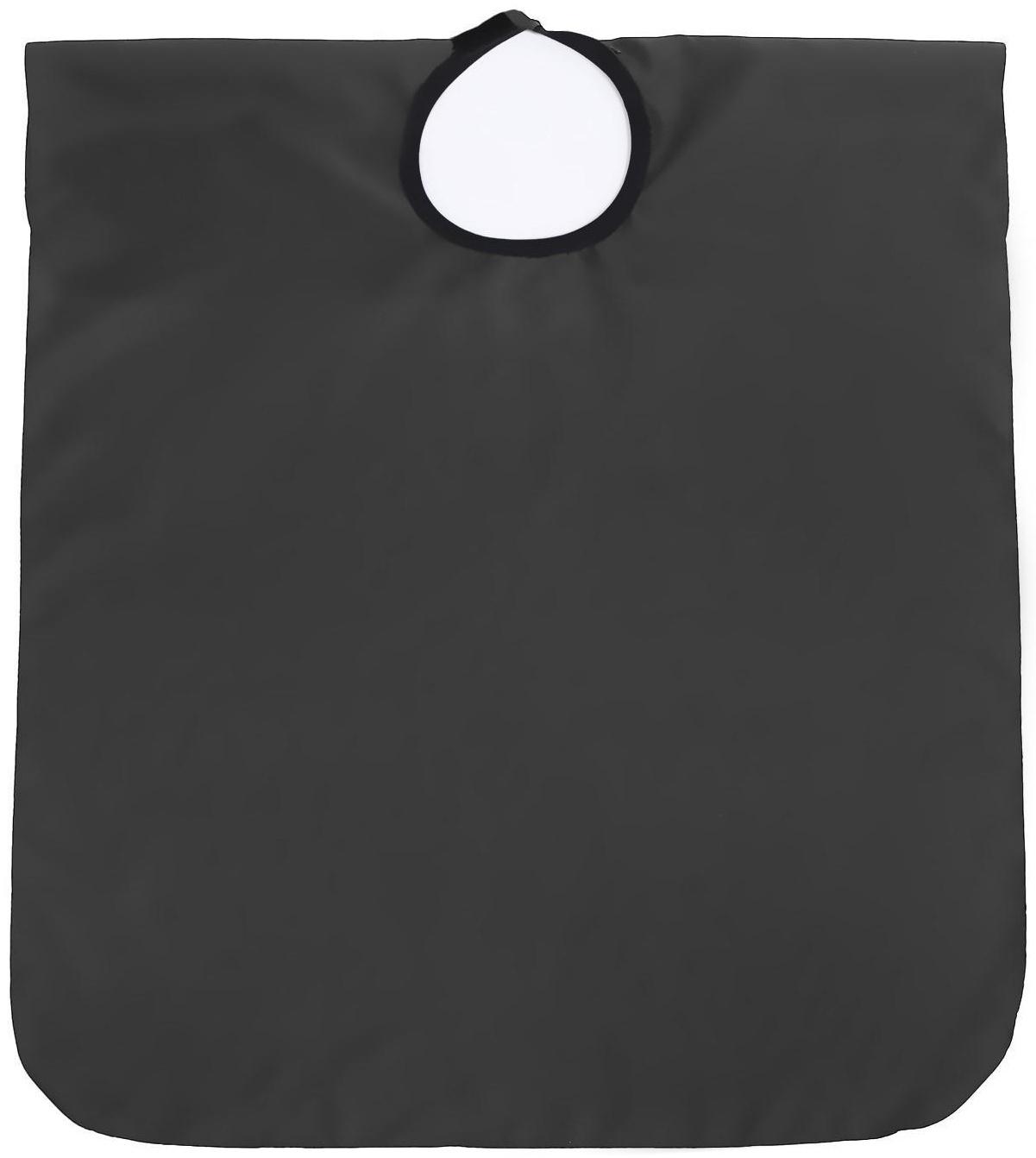 Пелерина парикмахерская, на завязках/крючках, цвет чёрный