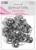 Кольцо для карниза, с зажимом, d = 32/36 мм, 20 шт, цвет серебряный