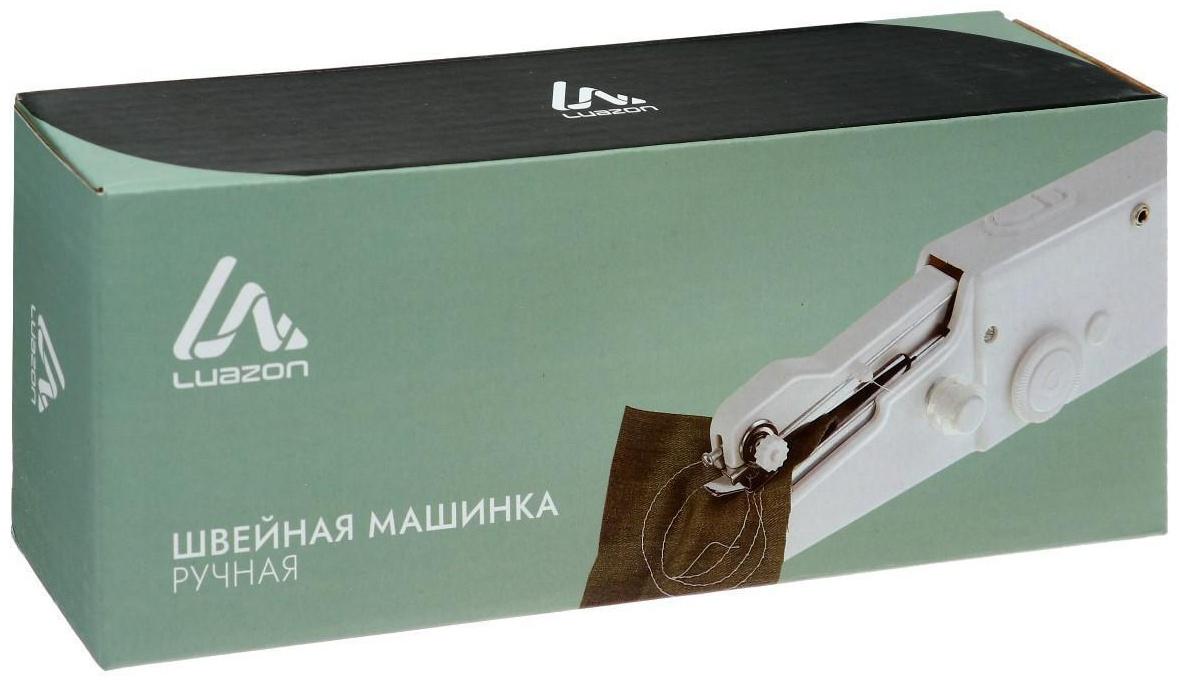 Швейная машина LuazON LSH-01, 4 Вт, портативная, 4хАА (не в комплекте), белая