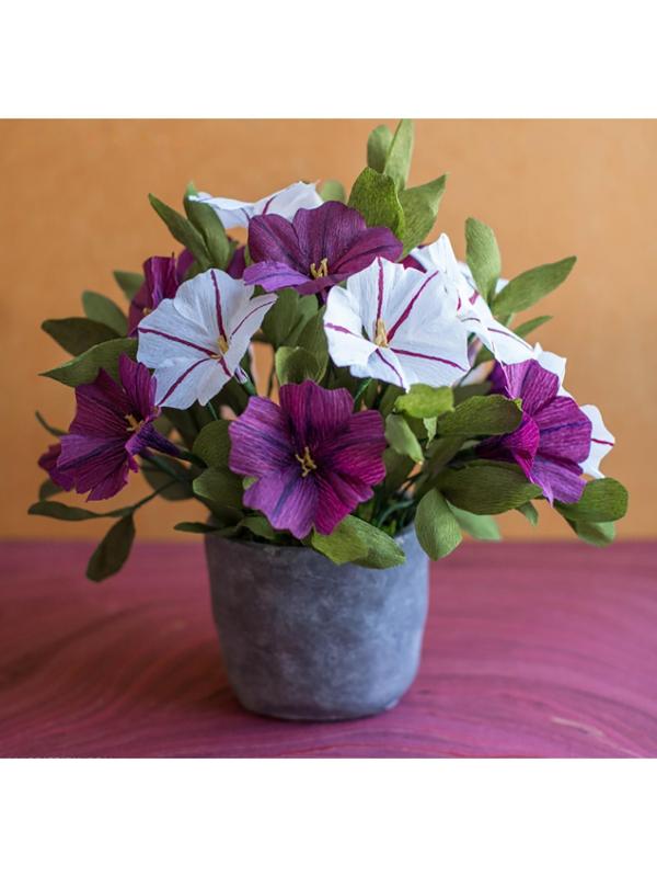 Бумага для упаковки и поделок, Cartotecnica Rossi, гофрированная, фиолетовая, однотонная, двусторонняя, рулон 1 шт., 0,5 х 2,5 м