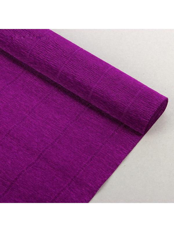 Бумага для упаковки и поделок, Cartotecnica Rossi, гофрированная, фиолетовая, однотонная, двусторонняя, рулон 1 шт., 0,5 х 2,5 м