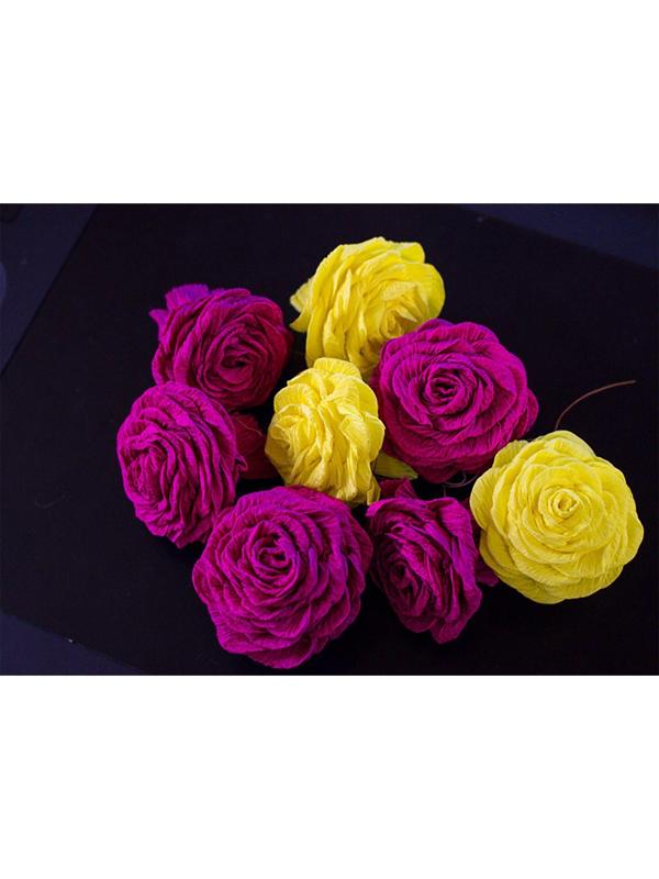 Бумага для упаковки и поделок, Cartotecnica Rossi, гофрированная, фиолетовая, однотонная, двусторонняя, рулон 1 шт., 0,5 х 2,5 м