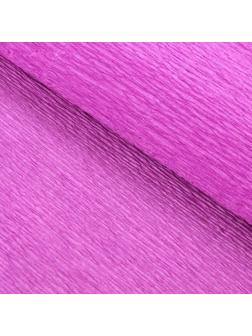 Бумага для упаковок и поделок, гофрированная, розовая, орхидея, однотонная, двусторонняя, рулон 1 шт., 50 см х 2,5 м