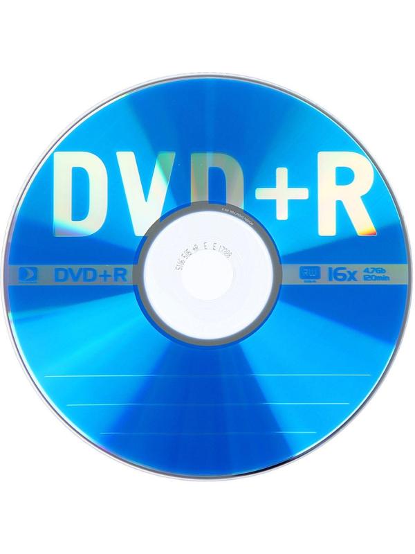 Диск DVD+R Data Standard, 16x, 4.7 Гб, конверт, 1 шт