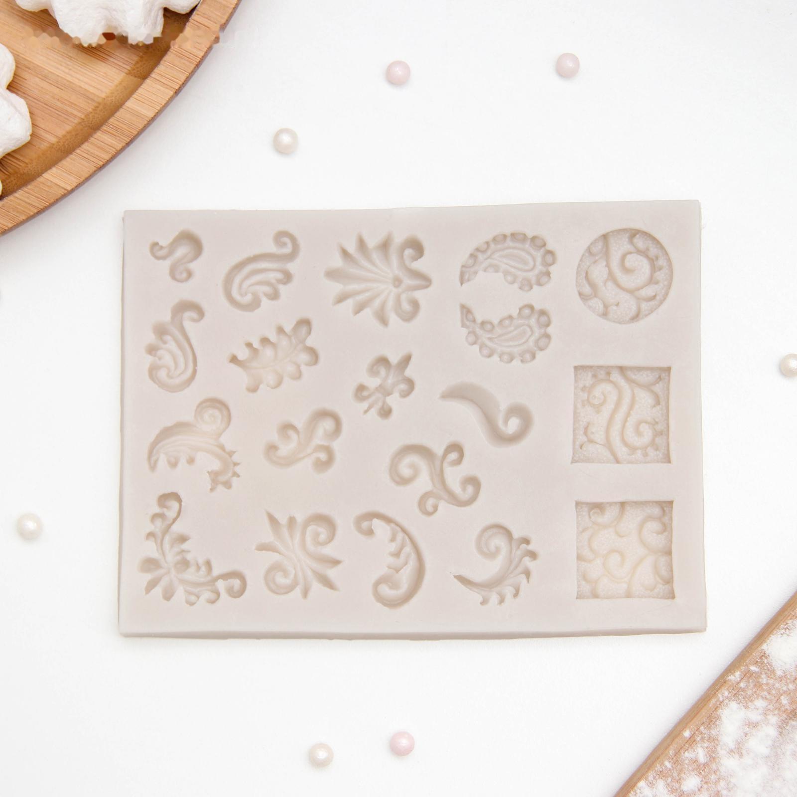 Молд «Микс узоров», 13×9,5 см, цвет МИКС