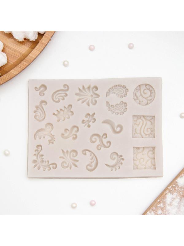 Молд «Микс узоров», 13×9,5 см, цвет МИКС