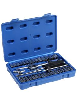 Набор инструментов в кейсе ТУНДРА, автомобильный, CrV, 1/4