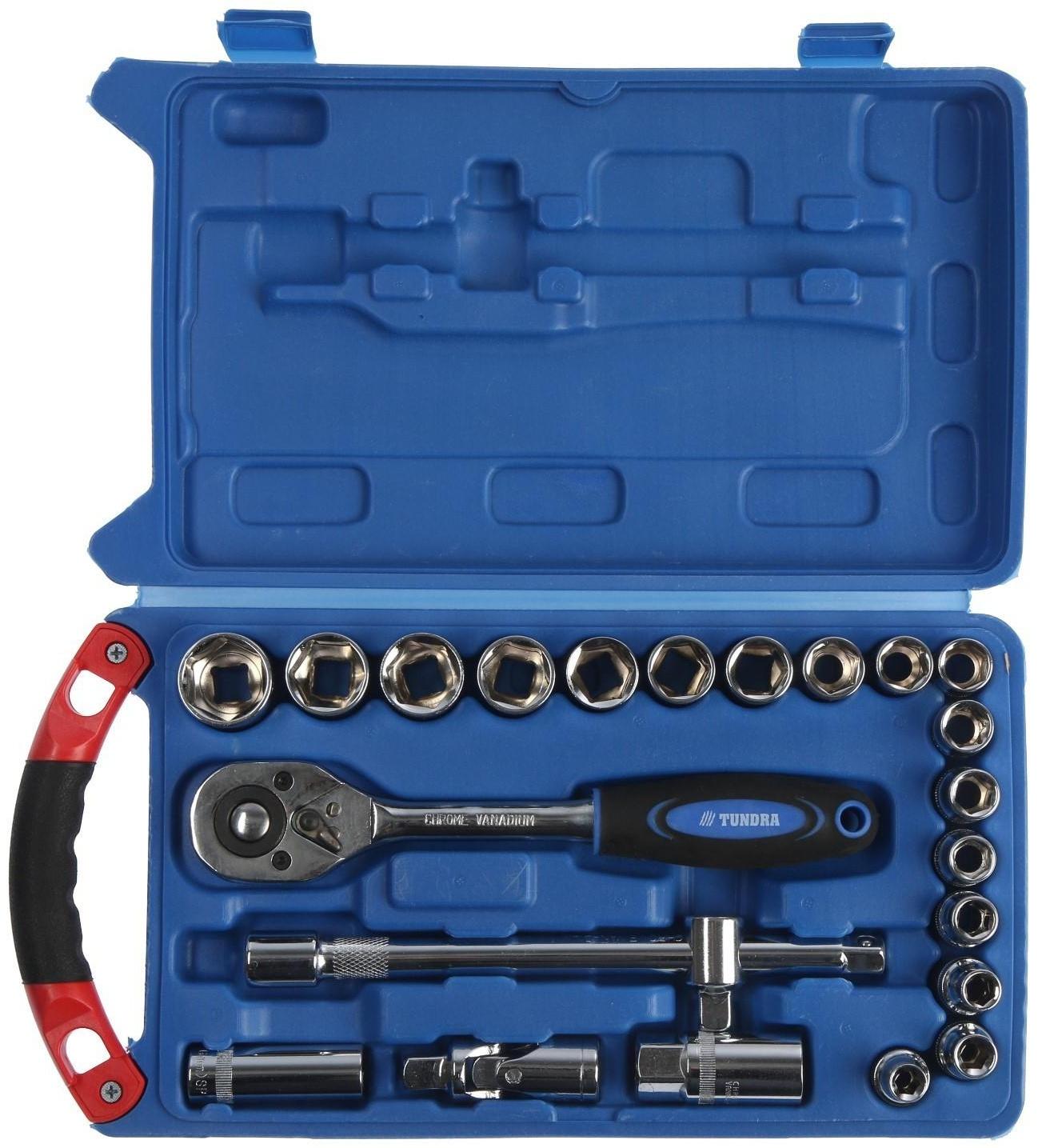 Набор инструментов в кейсе ТУНДРА, подарочная упаковка 