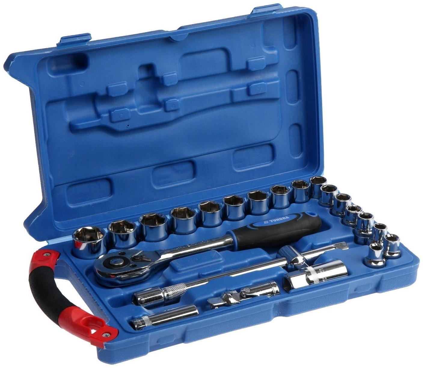 Набор инструментов в кейсе ТУНДРА, подарочная упаковка 