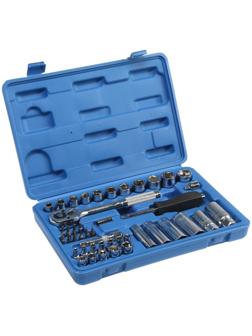 Набор инструментов в кейсе ТУНДРА, автомобильный, CrV, 1/4
