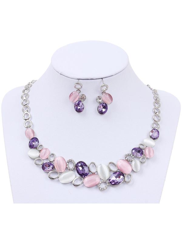 Набор 2 предмета: серьги, колье 