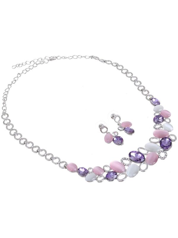 Набор 2 предмета: серьги, колье 