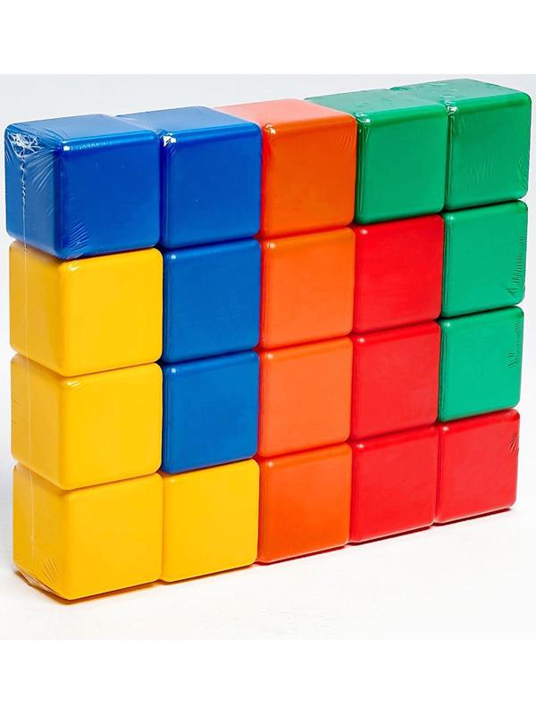 Набор цветных кубиков, 20 штук 6 х 6 см