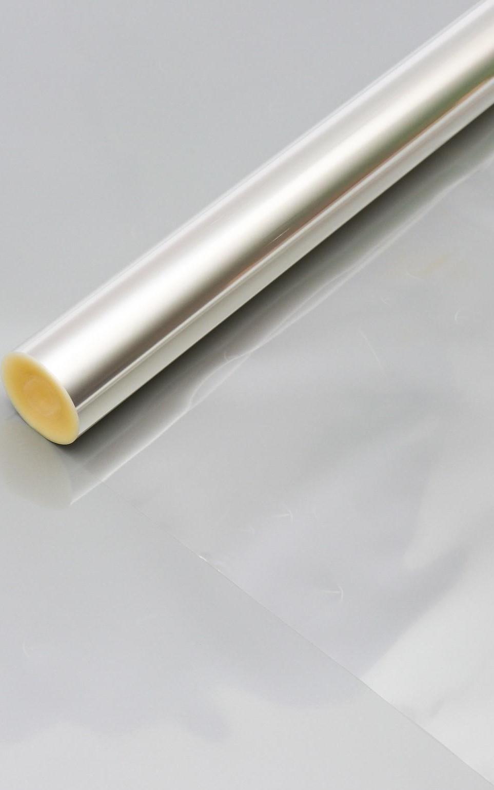 Плёнка для цветов прозрачная 0,8 х 34 м, 1000 г, 40 мкм