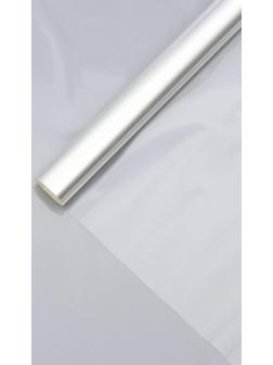 Плёнка для цветов прозрачная 0,8 х 13,6 м, 400 г, 40 мкм