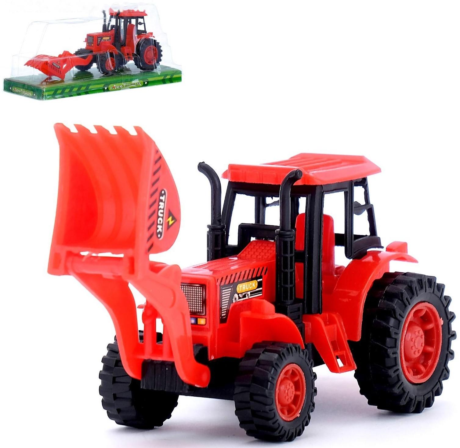 Трактор инерционный «Погрузчик», цвета МИКС