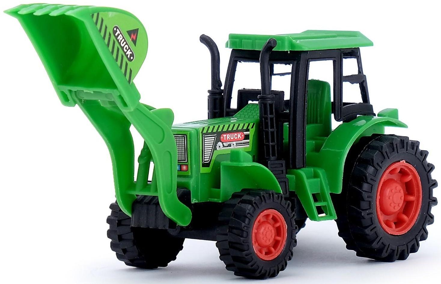 Трактор инерционный «Погрузчик», цвета МИКС