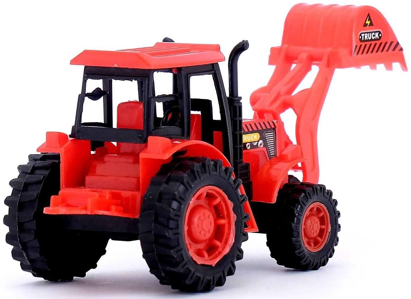 Трактор инерционный «Погрузчик», цвета МИКС