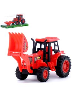 Трактор инерционный «Погрузчик», цвета МИКС